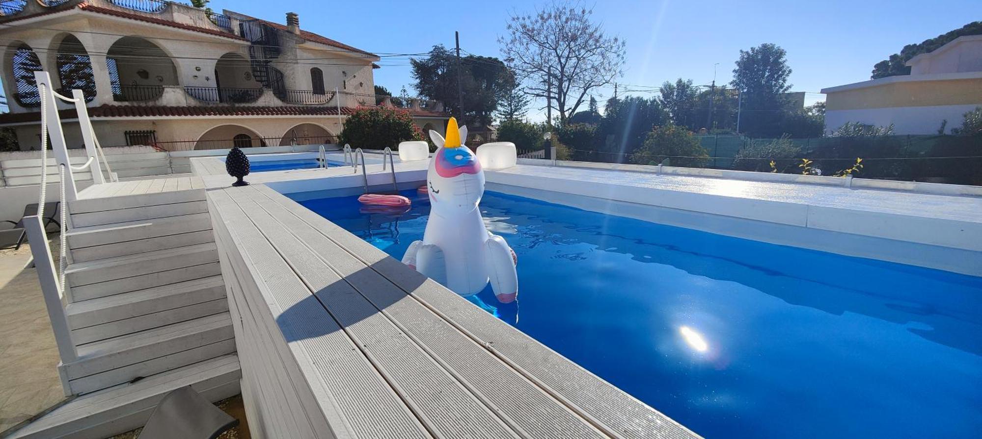 Pool Seaside Relais - Ville Ninfea, Marea, Rosa E Cassiopea Fontane Bianche Exterior foto